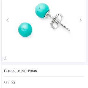 James Avery sterling silver & turquoise earrings.